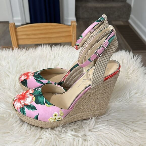JESSICA SIMPSON FLORAL ESPADRILLES SIZE 9M NWOT - Picture 2 of 11